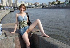 Upskirt teen pussy flashing at public place