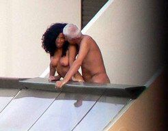 Cap D'agde sex on the balcony, voyeur...
