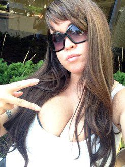 Brandy Taylor's big boobs private selfie