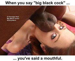 Strongly stretched cunt after black cock
