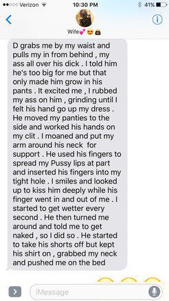 Cheating wife story.. his fingers into my...