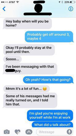 Gf has been talking to a new guy.....