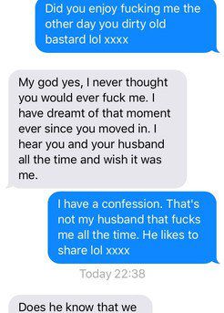 messages screenshot - he has a nice big cock