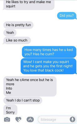My wife fucked a black guy last night.