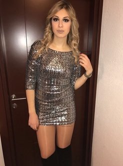 Slim european cuties with long legs