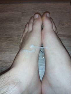 My Feet With Cum