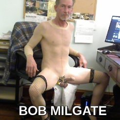 BOB MILGATE BLACK STOCKINGS AND HEELS