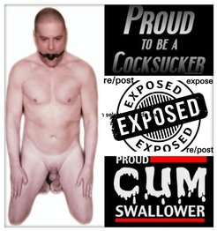 Fully shaved cocksucker forever