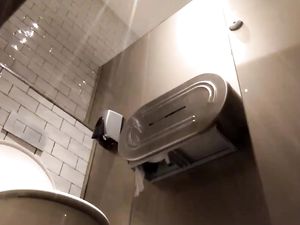 spy hidden caught wanker in public toilet
