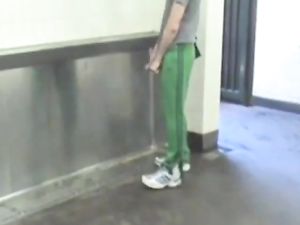 2 boys getting off in public toilet