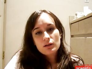 face of orgasm on bathroom floor