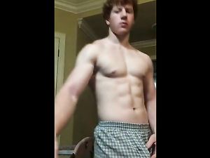 Spectacular Red Haired guy jerking off