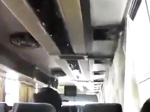 Boy's Hidden Wank in Public Bus