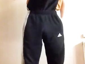 cums on gym shorts