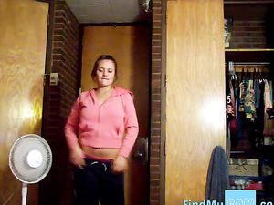 Busty College Girl Makes Videos for...