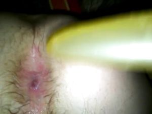 dirty deep anal with long toy close up