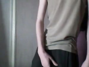 skinny twink masterbates with sex toy