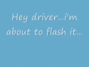 Bigcockflasher - Flashing the taxi driver -v2