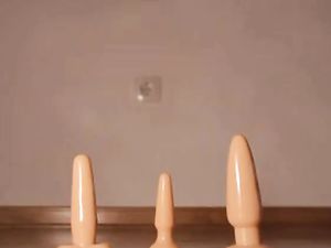 Crossdresser butt plug anal training -v3