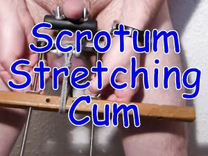 Scrotum Stretching Cum