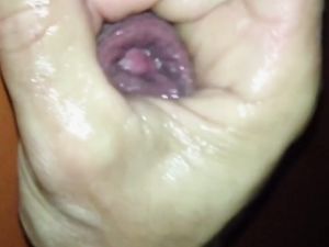 Big load of cum at the glory hole...