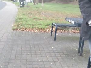 German daddy wanking outdoor