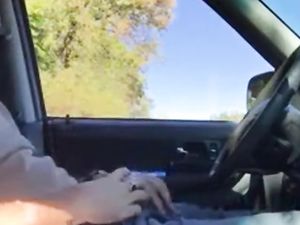 Daddy in the car play and cum