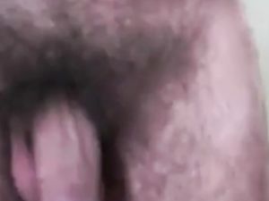 Hairy man with nice cock cumming