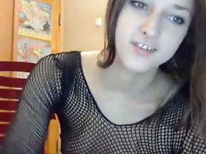 Russian girl in webcam with anal speculum