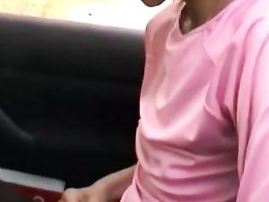 Anorexic girl strips in car.mp4