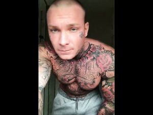 Tattoed guy and huge cock 3 -v2