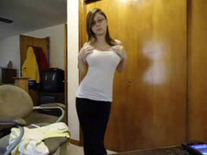 This slender, eighteen year old girl has...