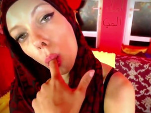 Beautiful Muslim chick issues oral sex
