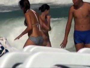 Croatia, girl topless hidden camera