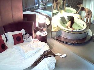 Hidden cam in hotel suite show some sexual...