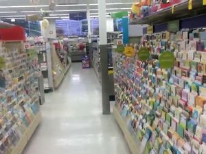 Blonde mature whore suck cock in the store...